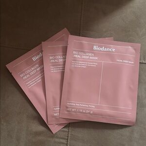 Biodance  3 Bio Collagen Facial Sheet Masks New